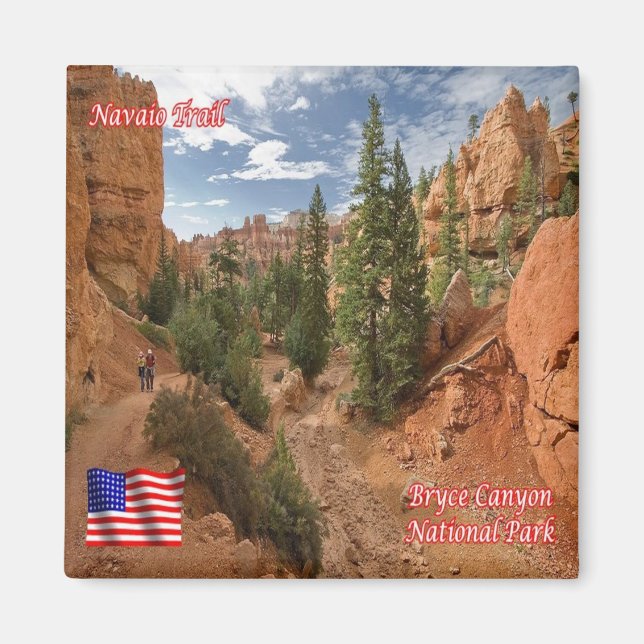 Aimant zUS153 GRAND CANYON, Navaio Trail, Utah, Fridge (Devant)