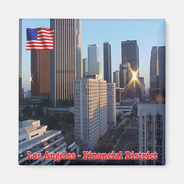 Aimant zUS173 LOS ANGELES, district financier, réfrigérat (Devant)
