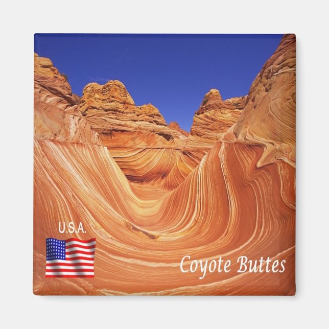 Aimant zUS194 COYOTE BUTTES, Arizona, Amérique, Fridge (Devant)