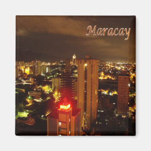 Aimant zVE005 MARACAY de nuit,Venezuela, Amérique, Frigo