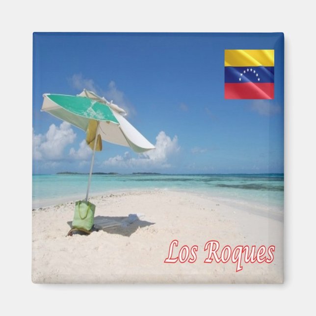 Aimant zVE006 LOS ROQUES, Venezuela, Amérique, Fridge (Devant)
