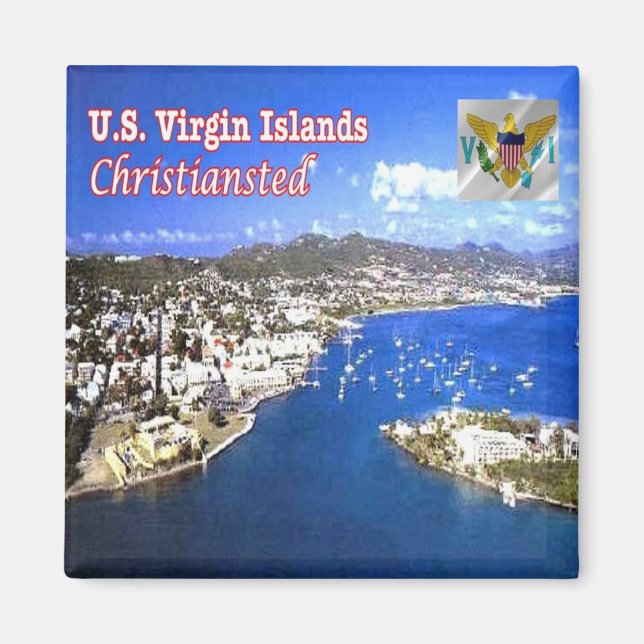 Aimant zVI013 ÎLES VIRGIN, Christiansted, Réfrigérateur (Devant)