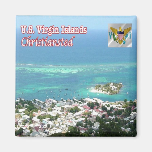 Aimant zVI014 ÎLES VIRGIN, Christiansted, Réfrigérateur (Devant)