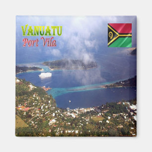 Aimant zVU008 PORT VILA, Vanuatu, Océanie, Réfrigérateur