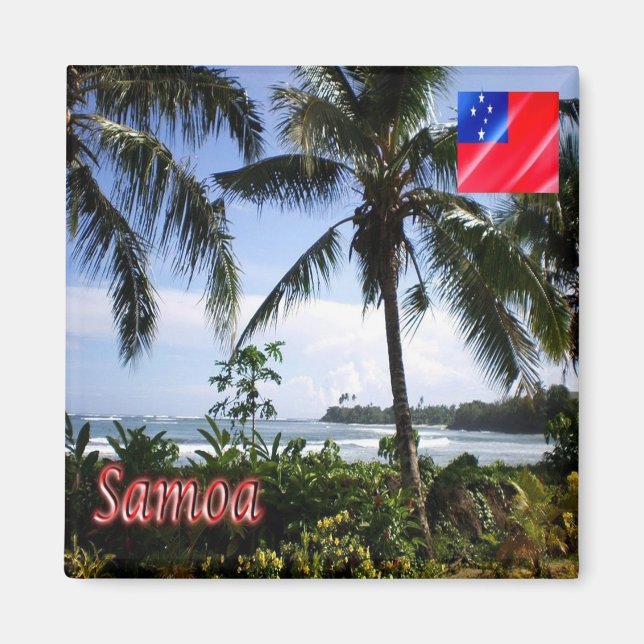 Aimant zWS011 SAMOA, Littoral, Océanie, Réfrigérateur (Devant)