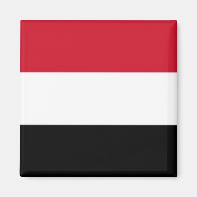 Aimant zYE001 YEMENI, Drapeau, Yémen, Réfrigérateur (Devant)