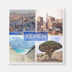 Aimant zYE003 YEMEN, Mosaïque, Asie, Réfrigérateur