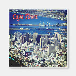 Aimant zZA008 CAPE TOWN, Vue aérienne, Afrique du Sud, Ré