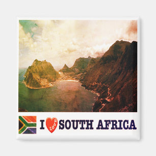 Aimant zZA012 AFRIQUE DU SUD I Love, Hout Bay, Frigo