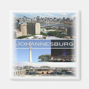 Aimant zZA029 JOHANNESBURG, Mosaïque, Afrique du Sud, Fri