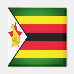 Aimant zZW001 ZIMBABWE, drapeau, Afrique, réfrigérateur