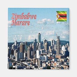 Aimant zZW017 HARARE, Panorama, Zimbabwe, Afrique, Réfrig