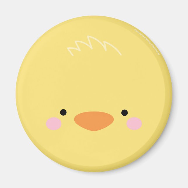 Aimants curieux poulet amis de la ferme (Devant)