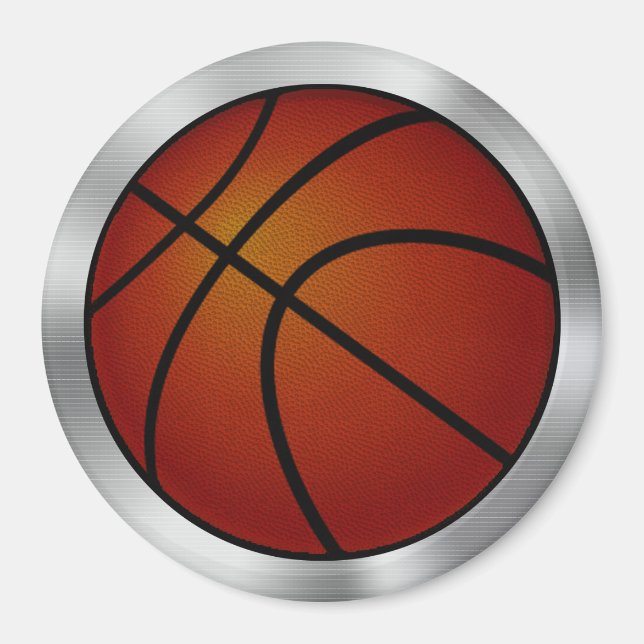 Aimants de basketball personnalisables Rabais de G (Devant)
