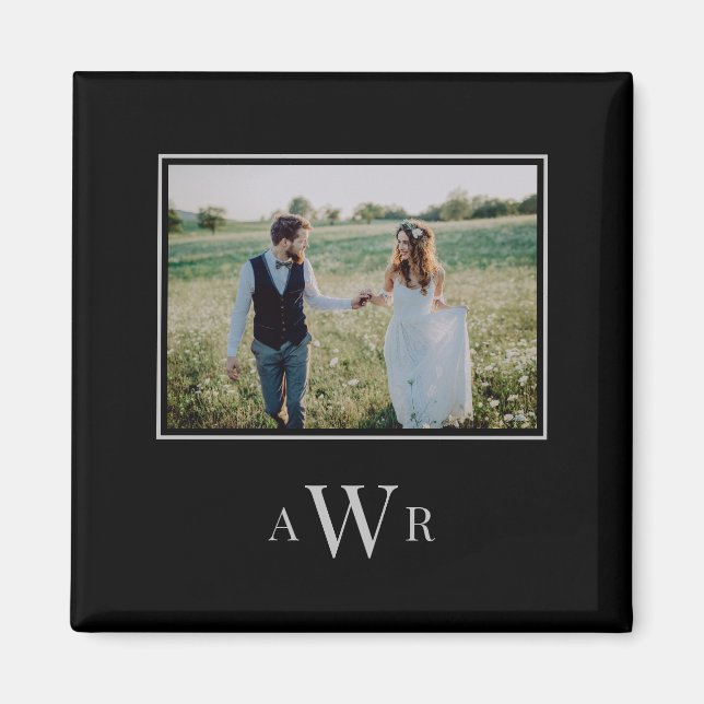 Aimants de photo de couleur éditable avec des init (Devant)