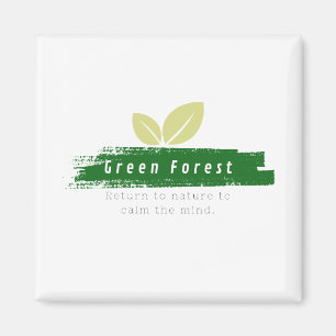 Aimants forêt verte