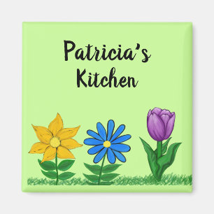 Aimants pour la cuisine Jardin floral