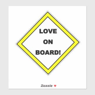 AIME À BORD ! Autocollant automobile