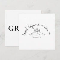 Aimé au-delà de l'invitation Carte chrétienne Foi