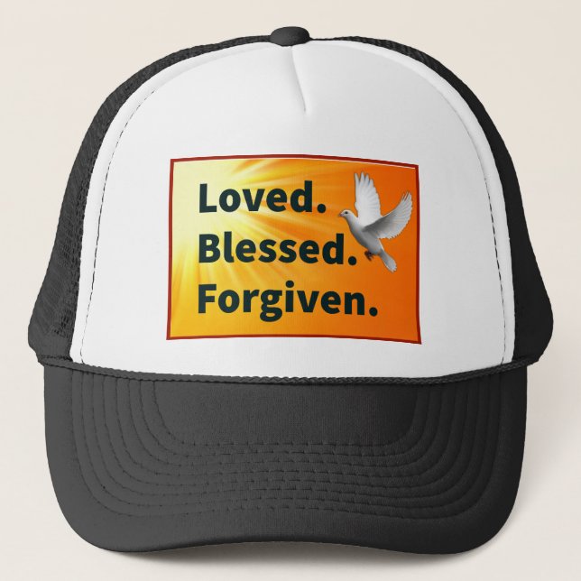 Aimé.Béni.Pardonné. Casquette personnalisé (Devant)