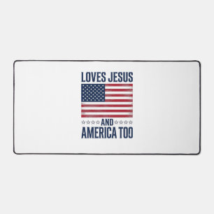 Aime Jésus et l'Amérique aussi T-shirt chrétien pa