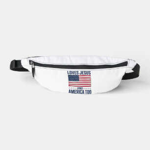 Aime Jésus et l'Amérique aussi T-shirt chrétien pa