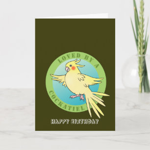 Aimé par une carte d'anniversaire d'oiseau de