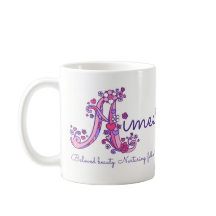 Aimee dekorative A Monogramm-Tasse Namensbedeutung