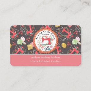 Aimer Coudre mignon Carte de visite Brown