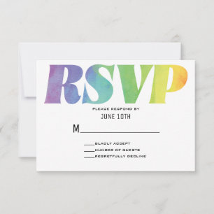 Aimer gagne aquarelle RSVP