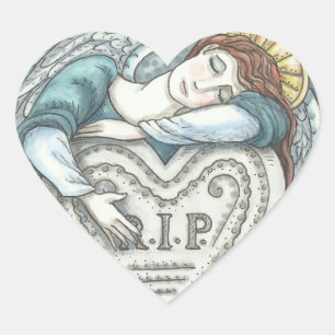 AIMER GUARDIAN ANGEL CEMETERY STICKERS Hrt SHEET