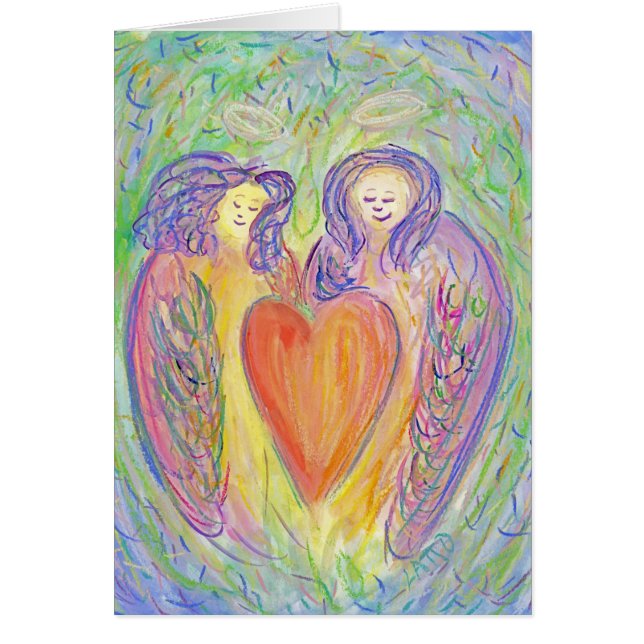 Aimer Kindness Guardian Angels Art Greeting Cartes (Devant)