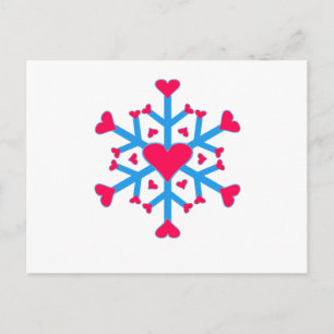 Aimer la neige - Carte postale - Horizontal