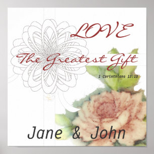 Aimer La Plus Grande Poster Cadeau Personnaliser