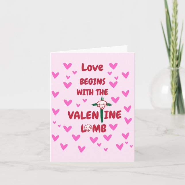 Aimer les êtres avec l'agneau de Saint-Valentin Ca (Devant)