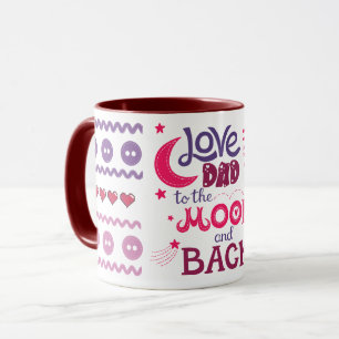 Aimer Mon père à la lune et la tasse de café du do