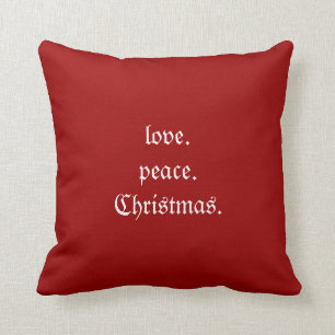 Aimer Paix Oreiller de Noël