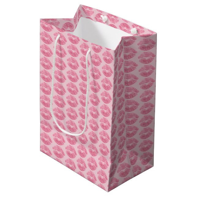 Aimer Sac Cadeau Baisers Cadeau Personnalisé Sacs  (Devant Angle)