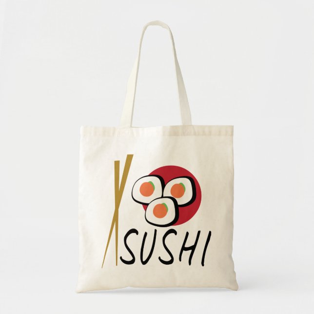Aimer Sushi Planète Organique Sacs en toile réutil (Devant)