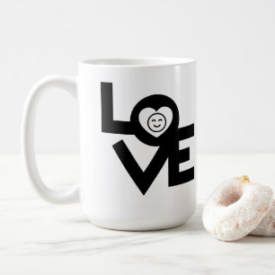 Aimer tasse de café noir 15oz