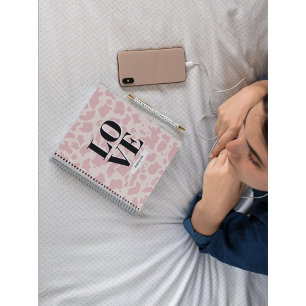 Aimer tout le monde - Poster de animal rose Carnet