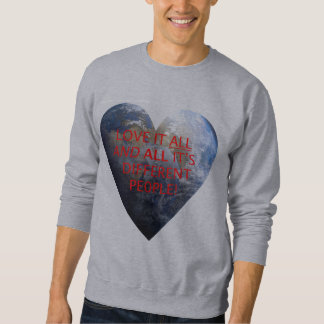 "Aimez" la planète et c'est le Sweatshirt du peupl