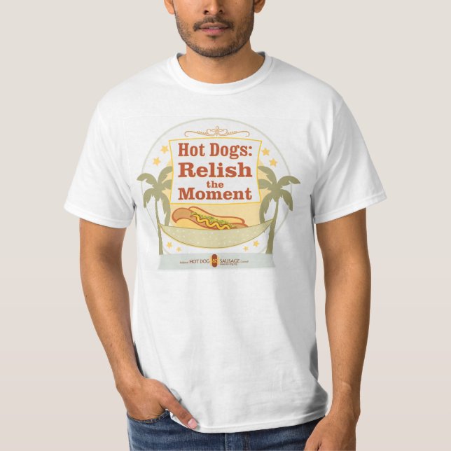 "Aimez le T-shirt de hot-dog de moment" (Devant)