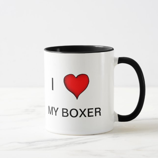 Aimez ma tasse de boxeur (Droite)