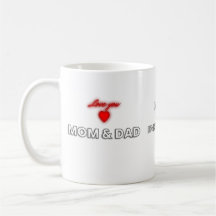 Aimez maman et papa Mug | Appréciation familiale