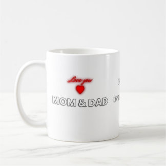 Aimez maman et papa Mug | Appréciation familiale