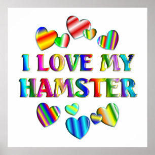 Aimez mon affiche de hamster
