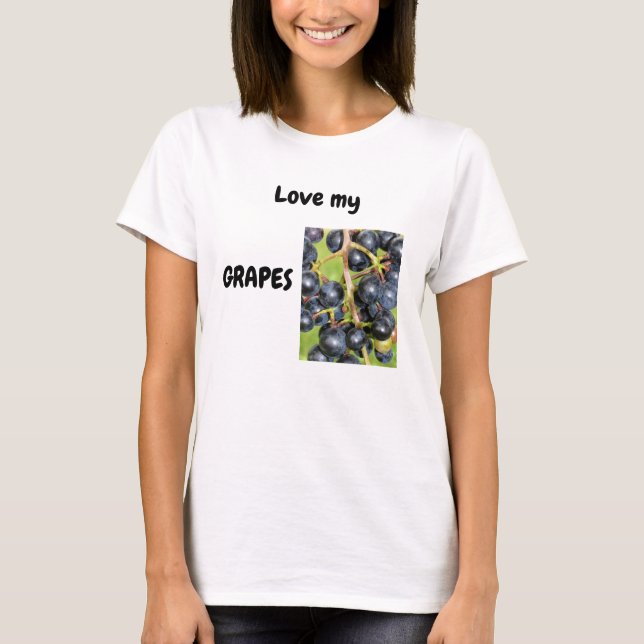 Aimez mon T-shirt GRAPES (Devant)