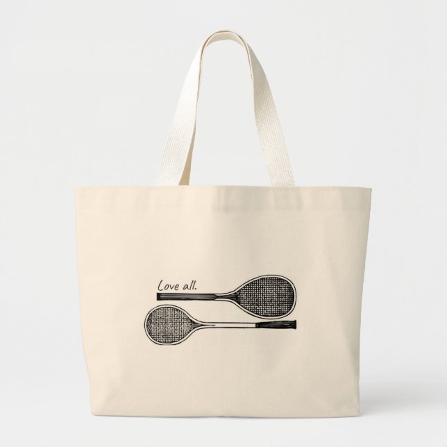 "Aimez tout le" sac fourre-tout à tennis (Devant)