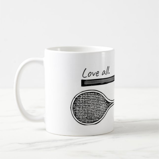 "Aimez toute la" tasse de tennis (Gauche)